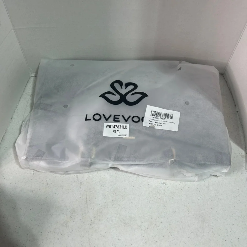 LOVEVOOK Laptop Tote Bag Briefcase Grey Professional Work Bag WB147631LK